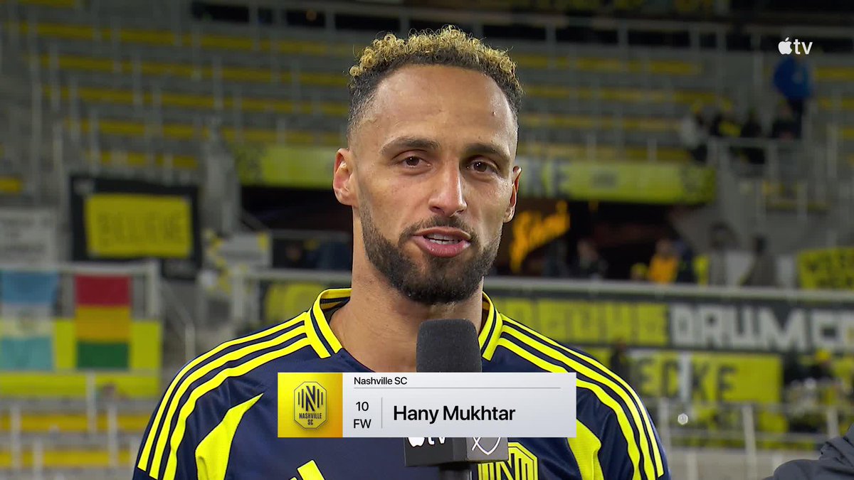 "Cristian [Espinoza] is one of the best assist givers in the league." 👀 Hany Mukhtar on scoring the game winner for Nashville SC for the 25,000th goal in MLS history.