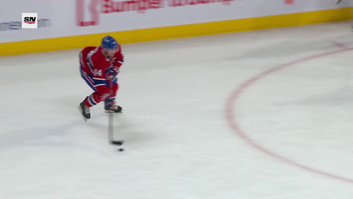 Nick Suzuki absolutely ripped that puck 😮‍💨
