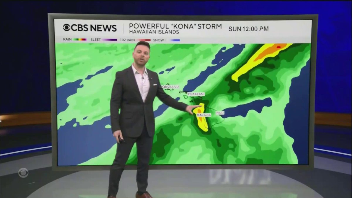 Hawaii is under a state of emergency due to a powerful Kona storm. Some areas could see a foot of rain. On the mainland, a new blizzard and record heat. Meteorologist Andrew Kozak TV is tracking the forecast.