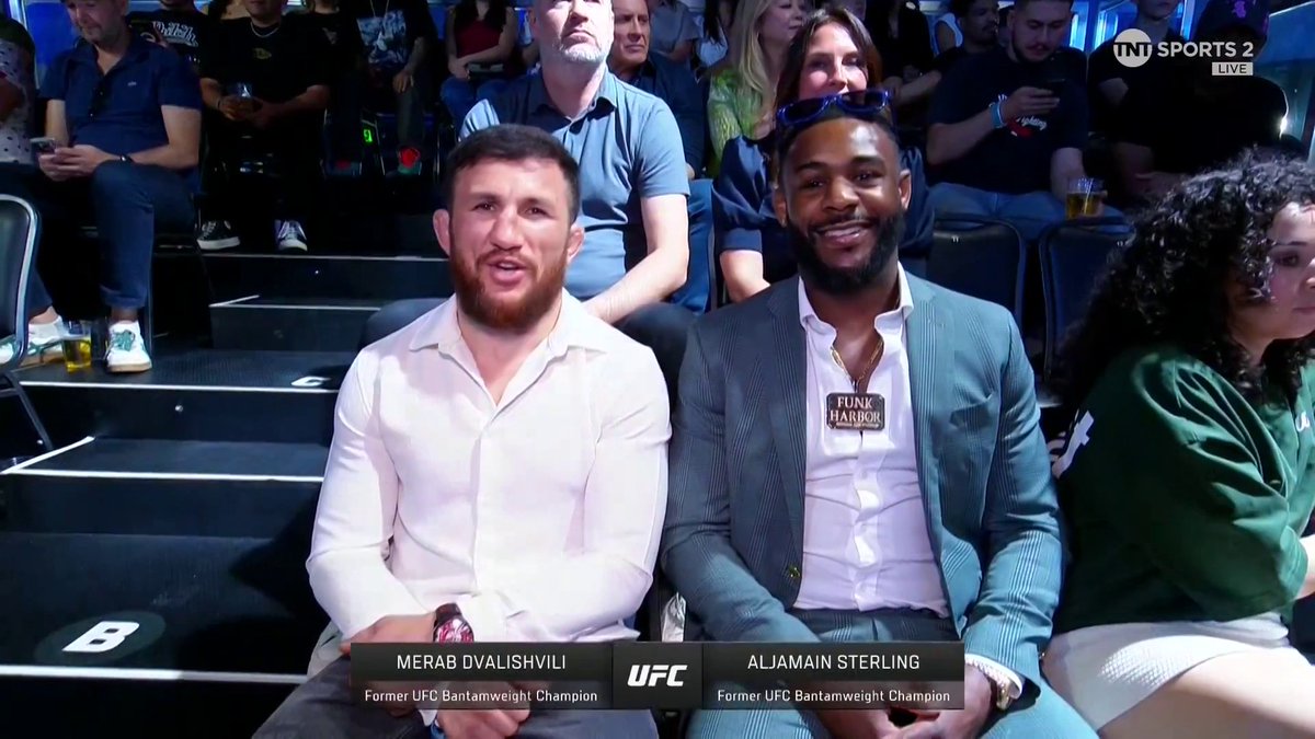 UFCを観にきた仲良しの2人! #メラブ・ドバリシビリ #アルジャメイン・スターリング