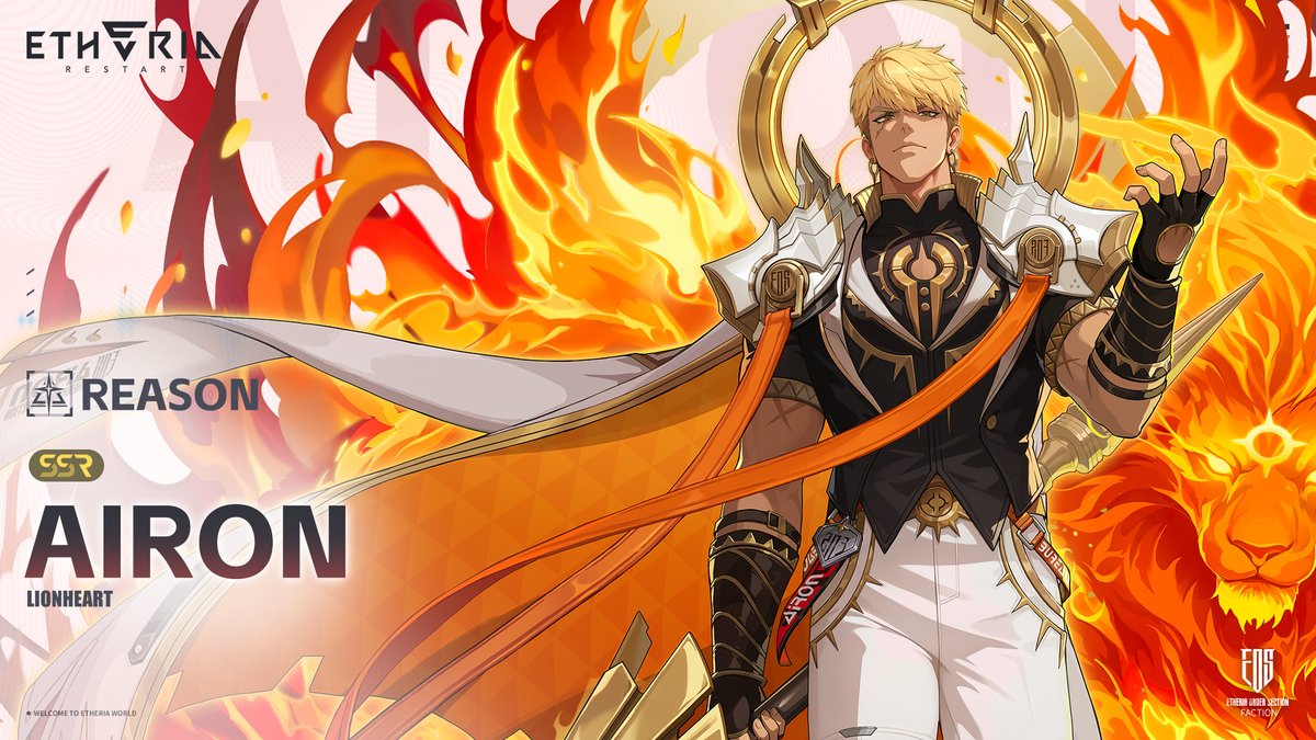 #AnimusPV #Airon //Etheria ID: Airon //Title: Lionheart //Faction: E.O.S. "Those who bear power must also bear the duty to protect the weak. Power grants honor to the strong—but more importantly, it grants responsibility." #EtheriaRestart