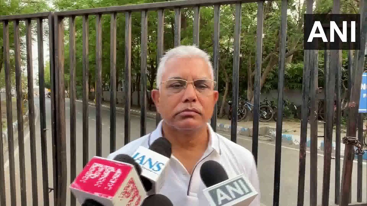 #WATCH | Kolkata | BJP leader Dilip Ghosh says, "... The Prime Minister's message yesterday has thrilled people. Any doubts they had have been dispelled..." On TMC-BJP workers clash in the state yesterday, he says, "She (Shashi Panja) brought 50 people, and they all got beaten up. If she had brought 200 people, we would have beaten them all. For those who don't know the history of Shashi Panja, let me tell you. When Sudip Banerjee was arrested by the CBI, these people brought a mob of hundreds and attacked our state office... She looks innocent but is staging a drama. Drama queen..."