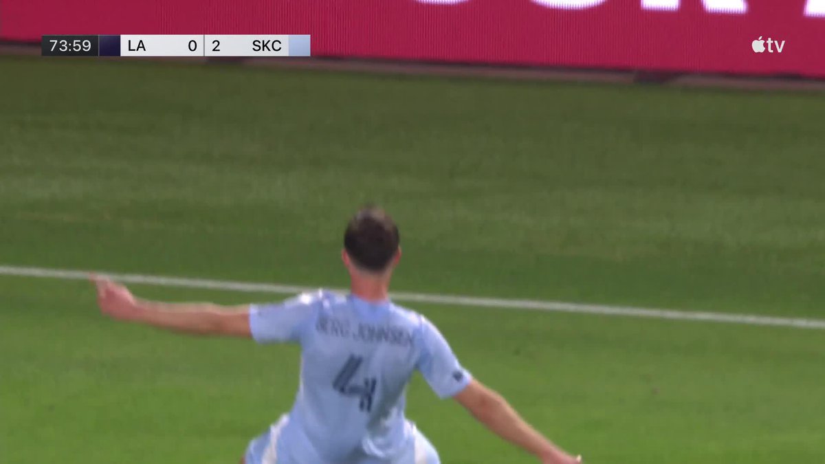 Lasse Berg Johnsen scores in his MLS debut! Sporting Kansas City double their lead!