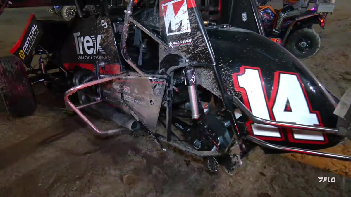💥 With just 4 laps to go, Corey Day suffers a broken axle and goes upside down while battling for 2nd at Las Vegas Motor Speedway! High Limit Racing #HighLimitRacing presented by Eclipse Claims Consulting