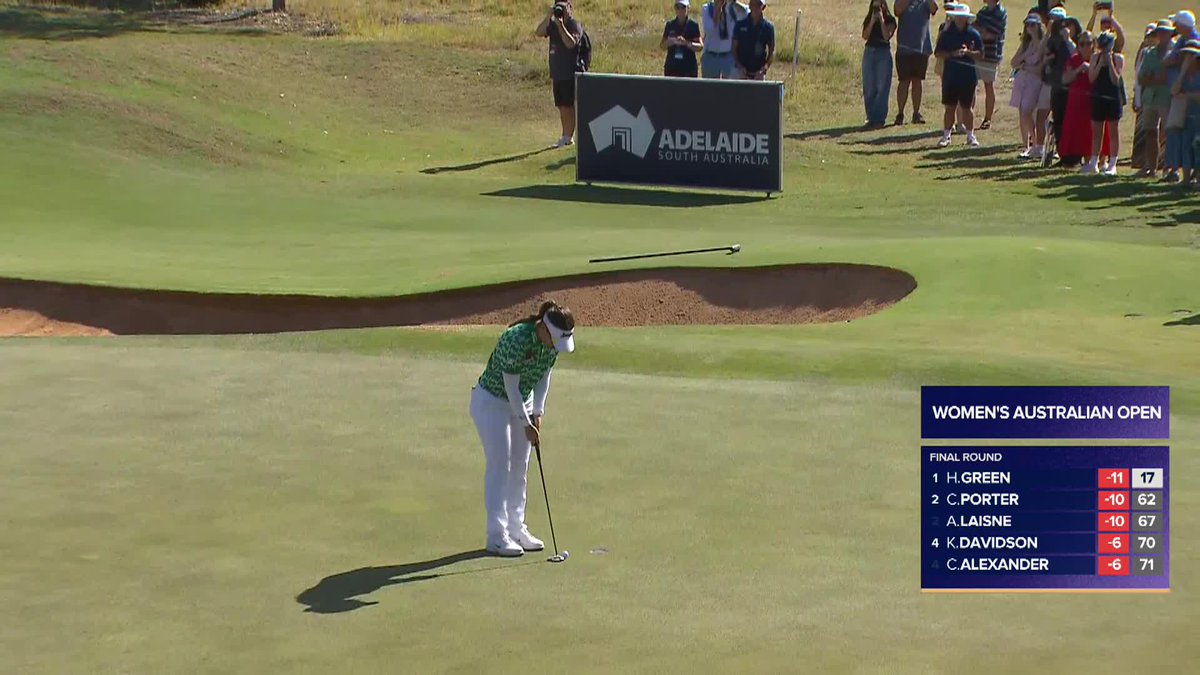 The first Australian to win their home open since 2014, Hannah Green 🏆 #AusOpenGolf