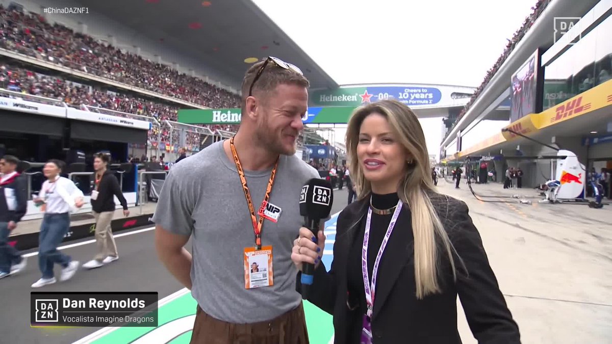 Dan Reynolds, vocalista de Imagine Dragons, es MUY FAN de Verstappen 🔥 #ChinaDAZNF1 🇨🇳