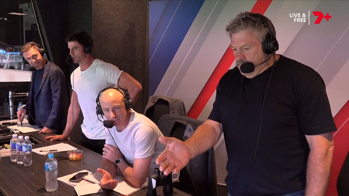 "There is no explanation. He's not even puffing. He's ready to go, he's going to rip the game to bits! GET HIM OUT THERE!" BT's not happy the Saints took Nasiah off after his goal | #AFLDeesSaints