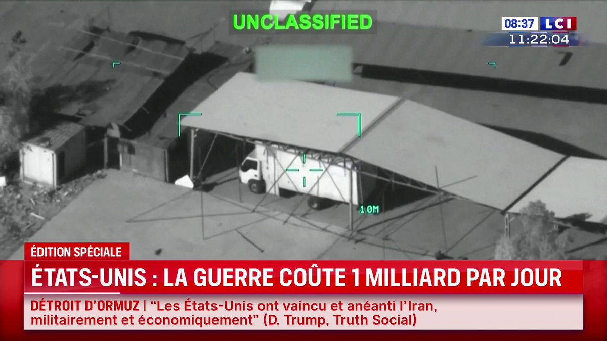 🔴 États-Unis : la guerre en Iran coûte "1 milliard" par jour