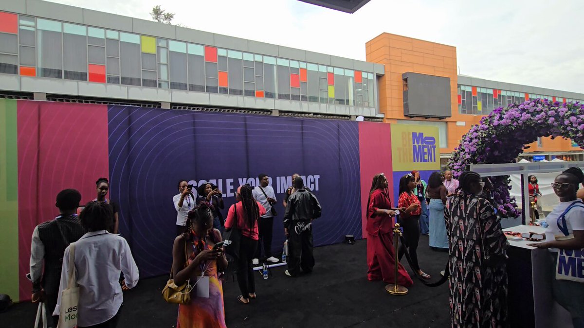 Yesterday, Moment by Mainstack by @mainstack happened. Thousands of creators in one building. And somewhere in all of it, my work was on the walls, the gates, the floors, the signs. Director: Colour Fairy, FourthCanvas Here's what it looked like from the inside.🧵