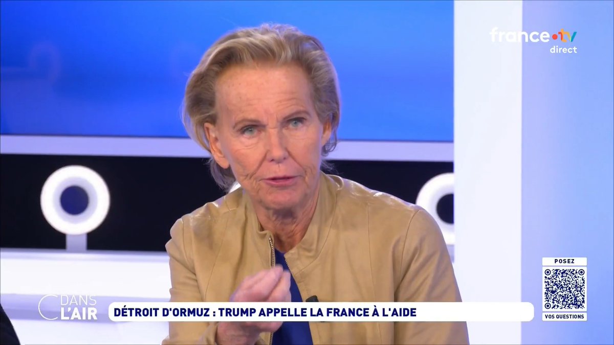 "Ce défilé [à Téhéran] est un pied de nez absolument spectaculaire à Donald Trump et à Pete Hegseth, qui croit qu'il est dans un gigantesque jeu vidéo. D'autant que je crois que les Israéliens ont bombardé au même moment un autre quartier de Téhéran." Christine Ockrent #Iran #cda