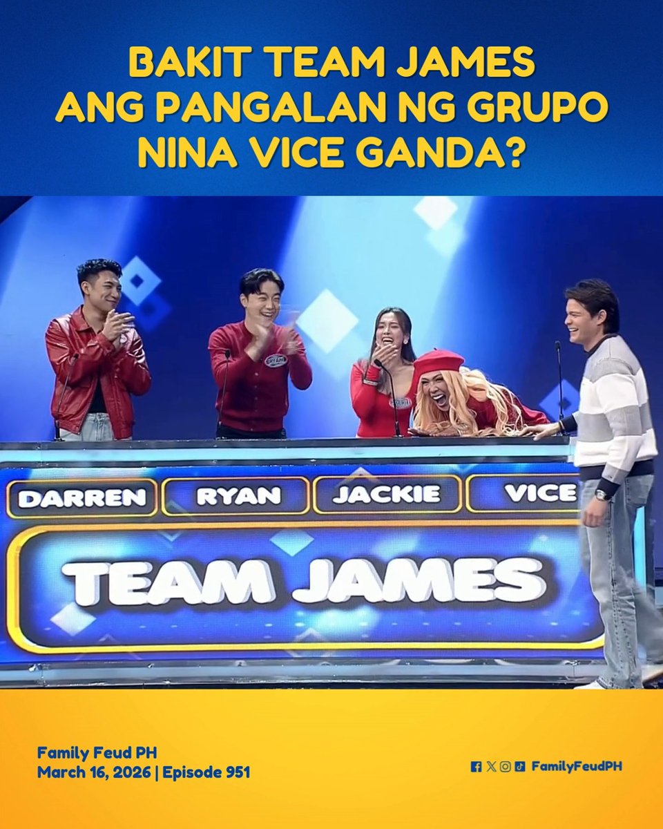 #FamilyFeudPH #SneakPeek: Bakit nga ba, Meme Vice?! 🤣 Bumisita sa at panoorin ang Kapuso Stream, weekdays, 5:35 PM sa Family Feud PH’s Facebook at YouTube.