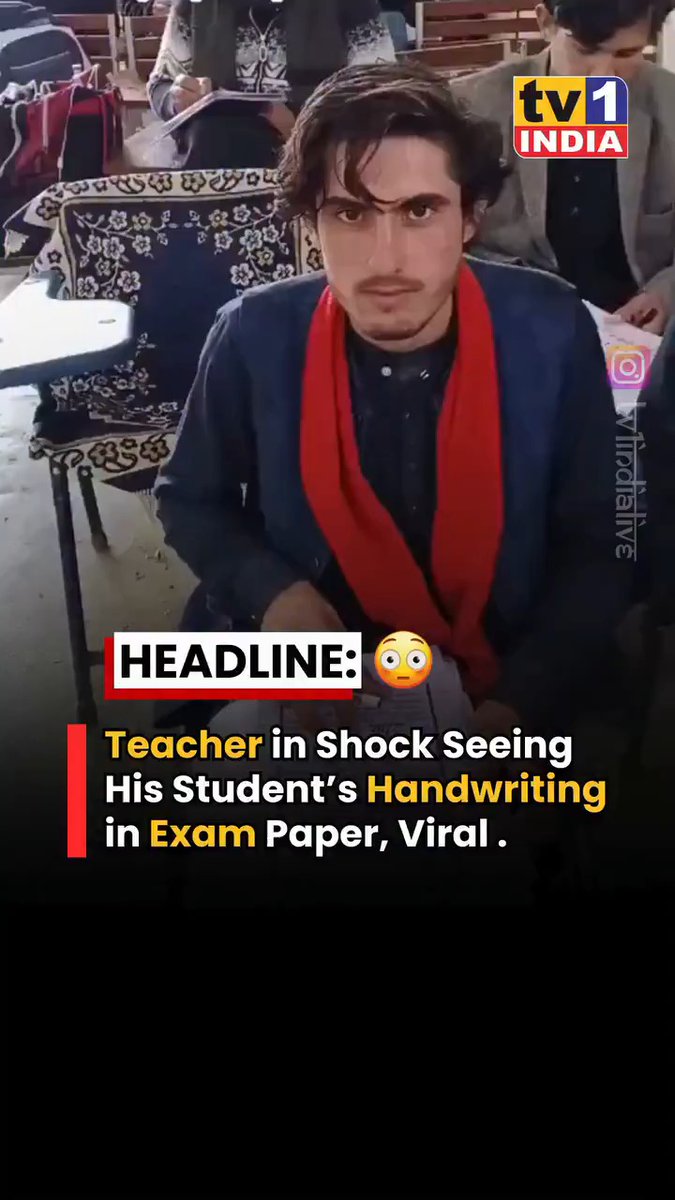 He wants extra marks for good handwriting 😂