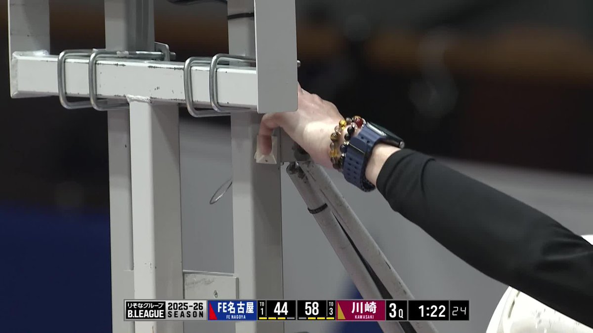 リングが外れるほどの衝撃💥 川崎#7 篠山のアシストから#14 リスティッチが豪快ダンク! Dušan Ristić 篠山竜青 川崎ブレイブサンダース⚡️川崎からバスケの未来を⚡️ 📡バスケットLIVEで生配信中 #Bリーグ #りそなグループ