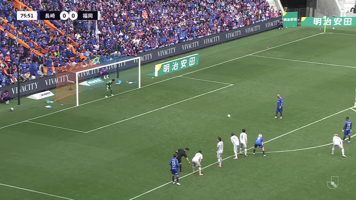 🔷🔶 𝙏𝙊𝘿𝘼𝙔'𝙎 𝙂𝙊𝘼𝙇⚽️✔️ 🔢1-0 ⚽️#チアゴサンタナ 選手 冷静に相手の逆を突く #チアゴサンタナ 選手のPKが決勝弾となりました🚀 #vvaren #長崎旋風 #青橙祭