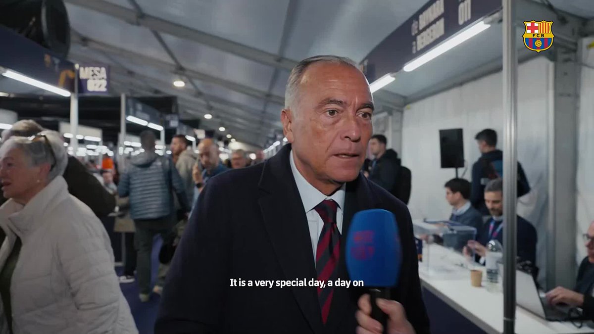 ELECTIONS 2026 🗳️💙❤️ President Rafael Yuste: "From the club we want as many members as possible to come and vote. It’s a very emotional and special day.”