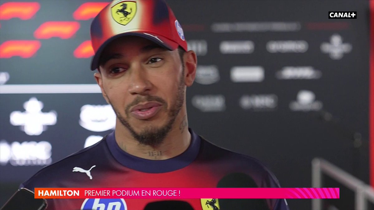 "C'est le genre de bataille que l'on aime avoir" 🔥 Lewis Hamilton obtient son premier podium en Grand Prix avec Ferrari 🤩 #f1 #chinesegp