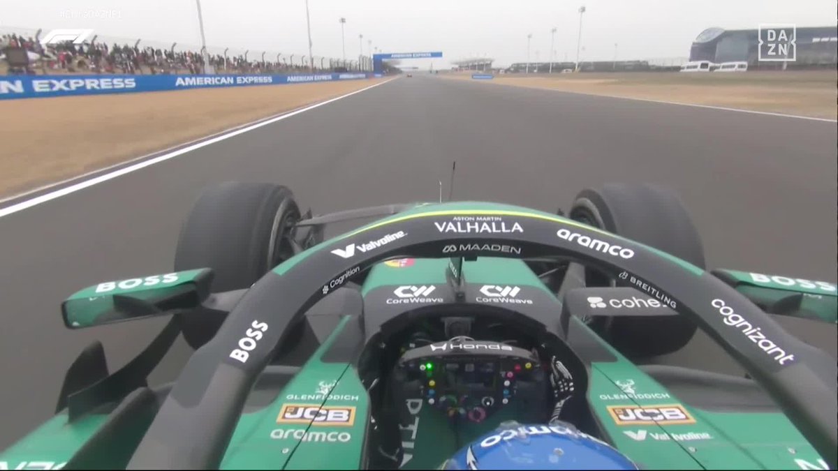 Fernando Alonso SOLTANDO LAS MANOS DEL VOLANTE por las extremas vibraciones que hacían casi imposible que pudiera conducir 🤬 #ChinaDAZNF1 🇨🇳