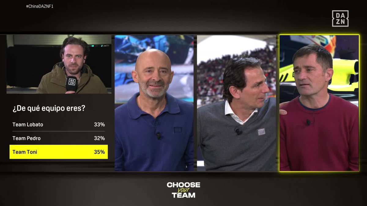 ¡ME PARECE HISTÓRICO! La gente votando en masa por Toni Cuquerella, que no sabe ni qué momento ha elegido, para boicotear a Antonio Lobato HEMOS CREADO UN MONSTRUO CON ESTA SECCIÓN 😂 #ChinaDAZNF1 🇨🇳