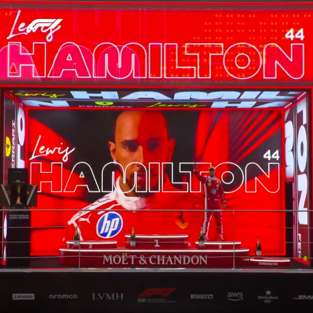 Welcome back to the podium club, Lewis Hamilton 👏 #F1 #ChineseGP