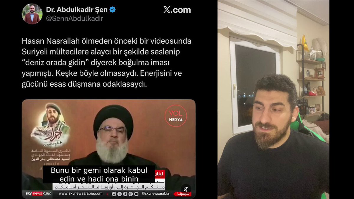 ABDULKADİR ŞEN DOSYASI VE YALANLARI İran ve Hizbullah hakkında kara propaganda yapan ve birçok yalanın çıkış kaynağı olan Abdulkadir Şen'e mercek tutuyoruz. Hali hazırda Amerika-israil ve tüm emperyalist müttefikleriyle savaş veren İran ve Hizbullah'ı kötülerken kullandığı esas argüman bunların Suriye'de haksız kan dökmeleri. Hadi bu yalanı kabul edelim. İran'ı bu yüzden sevmiyorsun diyelim Dr. Abdulkadir Şen peki, Colani'ye olan sevgini nasıl izah edeceksin? Geçmişinde Işid, El-Kaide, El-Nusra bağlantısı olan birisine nasıl böylesine derin bir saygı ve sevgi besleyebiliyorsun? Bunca terör örgütü bünyesinde yer almasına rağmen haksız yere kan dökmediğine mi inanıyorsun? (Not: Elimde Abdulkadir Şen hakkında detaylı bir dosya var. Şuan odağım israil ile yapılan savaş olduğu için küçük bir kısmını sizlere açıyorum. Bu kişinin güvenilmez olduğunu görmenizi istediğim için. Eğer gerekli olursa geri kalan kısımlarıyla alakalı da detaylı bir video çekerim inşallah)