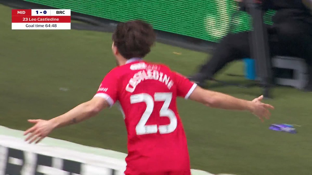 A real positive from yesterday. Feels like Leo Castledine could be a huge player for #Boro in the run-in.