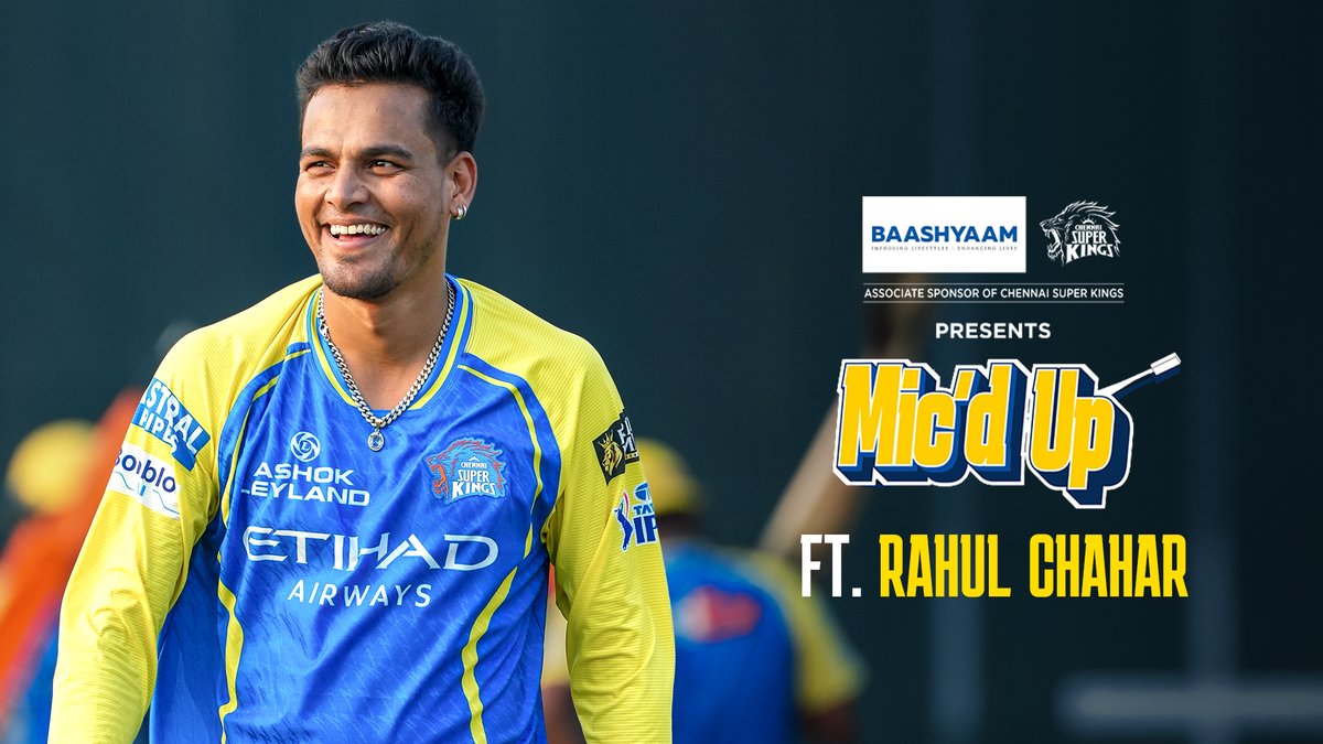 Spin, banter, and plenty of chatter 🦁🎙️ Mic’d Up with Rahul Chahar #WhistlePodu #Yellove
