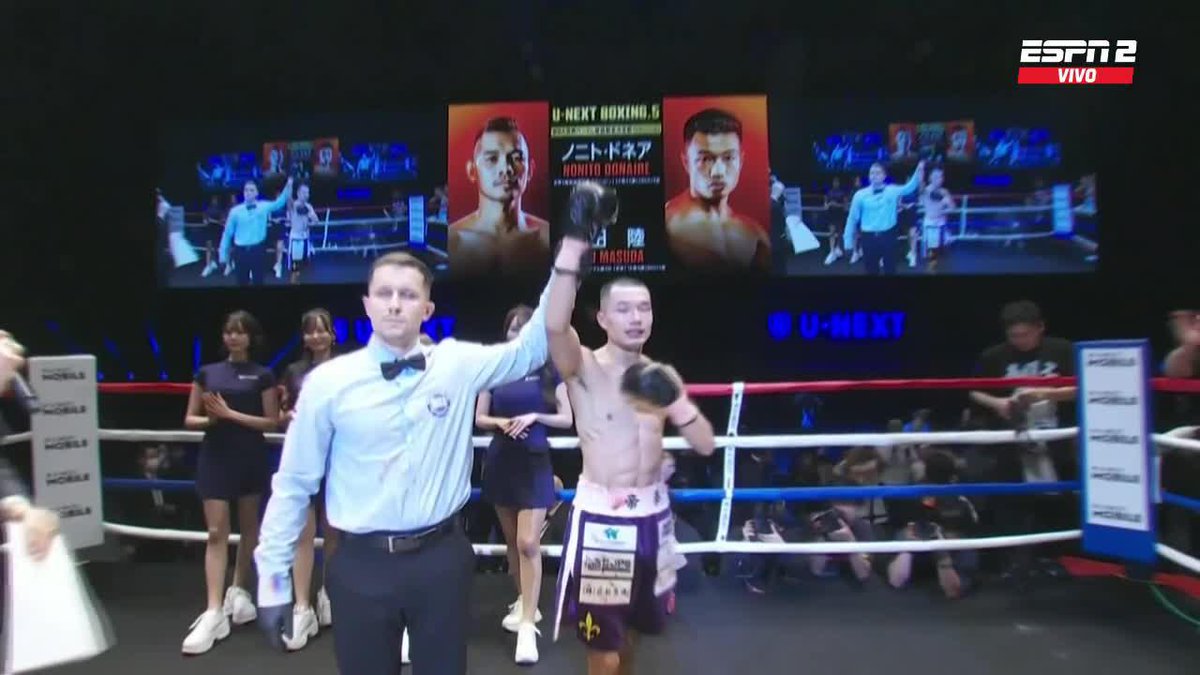 Riku Masuda NO PERDONÓ a Nonito Donaire y le ganó por TKO8 en Japón. 📺 #DonaireMasuda | #DisneyPlus Plan Premium 📺 ESPN Deportes | ESPN Unlimited 🇺🇸