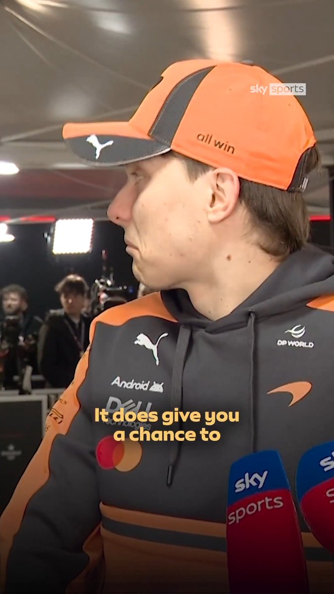 Oscar's still trying to see the humour despite a rough start to the season so far 🥲