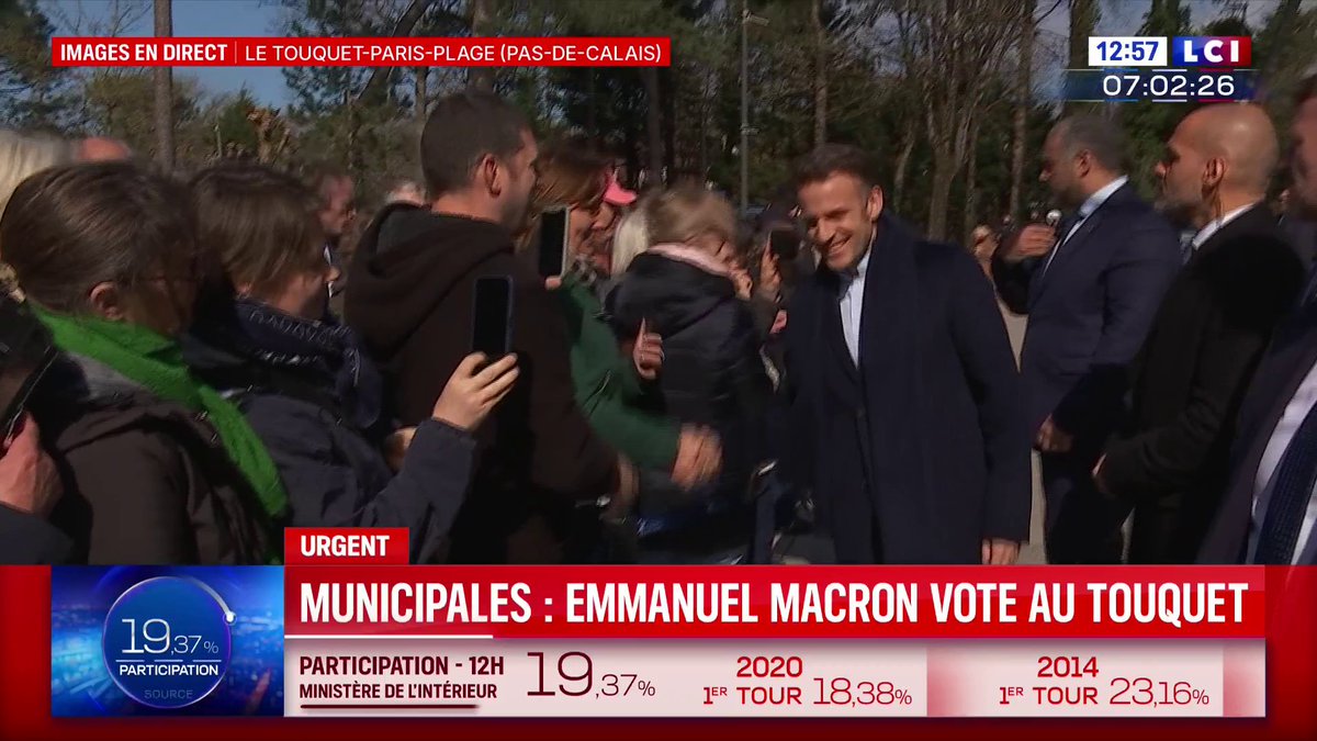 🔴 Municipales : Emmanuel Macron est arrivé au Touquet pour voter