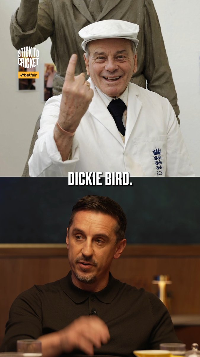When Gary Neville went on holiday with Dickie Bird! 😂 To be a fly on the wall. 👀