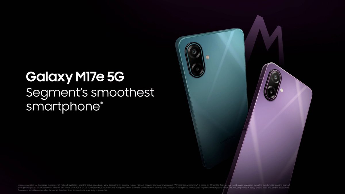 The Samsung Galaxy M17e 5G has 120Hz Display that keeps every swipe smooth and every scroll unstoppable. Gear up for pure Monster smoothness. Say hello to the all-in-one Monster.