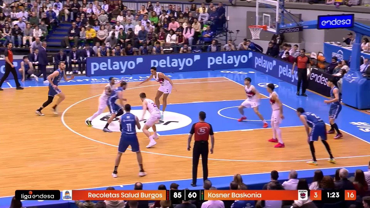 🔥 Segundo triple consecutivo de Dani Díez que enciende el Coliseum y marca la diferencia en el marcador 📺 DAZN España | #LigaEndesa | Recoletas Salud San Pablo Burgos