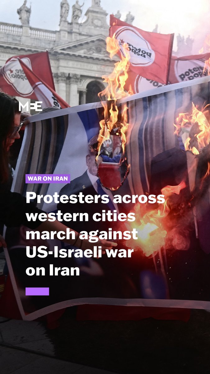 “Our government has triple-tapped, missile-striked a little girls' school in Iran. There's no conceivable way to rationalise this. What our government is doing is evil.” Hundreds rallied in Rome, Toronto and Washington DC in protest against the US-Israeli war on Iran.