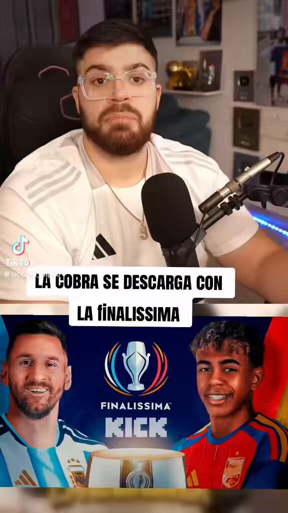 Cobra sos un dolido, os hubiésemos bailado en la finalissima y eso que nos parece un amistoso. Tenían miedo de venir a morir al Bernabéu como Boca🤫🤫🤫🤫🤫🤫🤫 Nos vemos en la final del mundial si les dan los huevos🥚🥚🥚