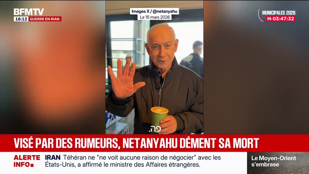 Benjamin Netanyahu répond aux rumeurs sur sa mort avec une vidéo
