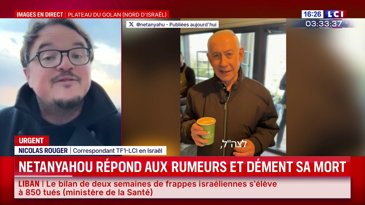 Le Premier ministre israélien, Benjamin Netanyahou a diffusé une vidéo de lui pour répondre aux théories complotistes circulant sur les réseaux sociaux qui le donnaient pour mort,