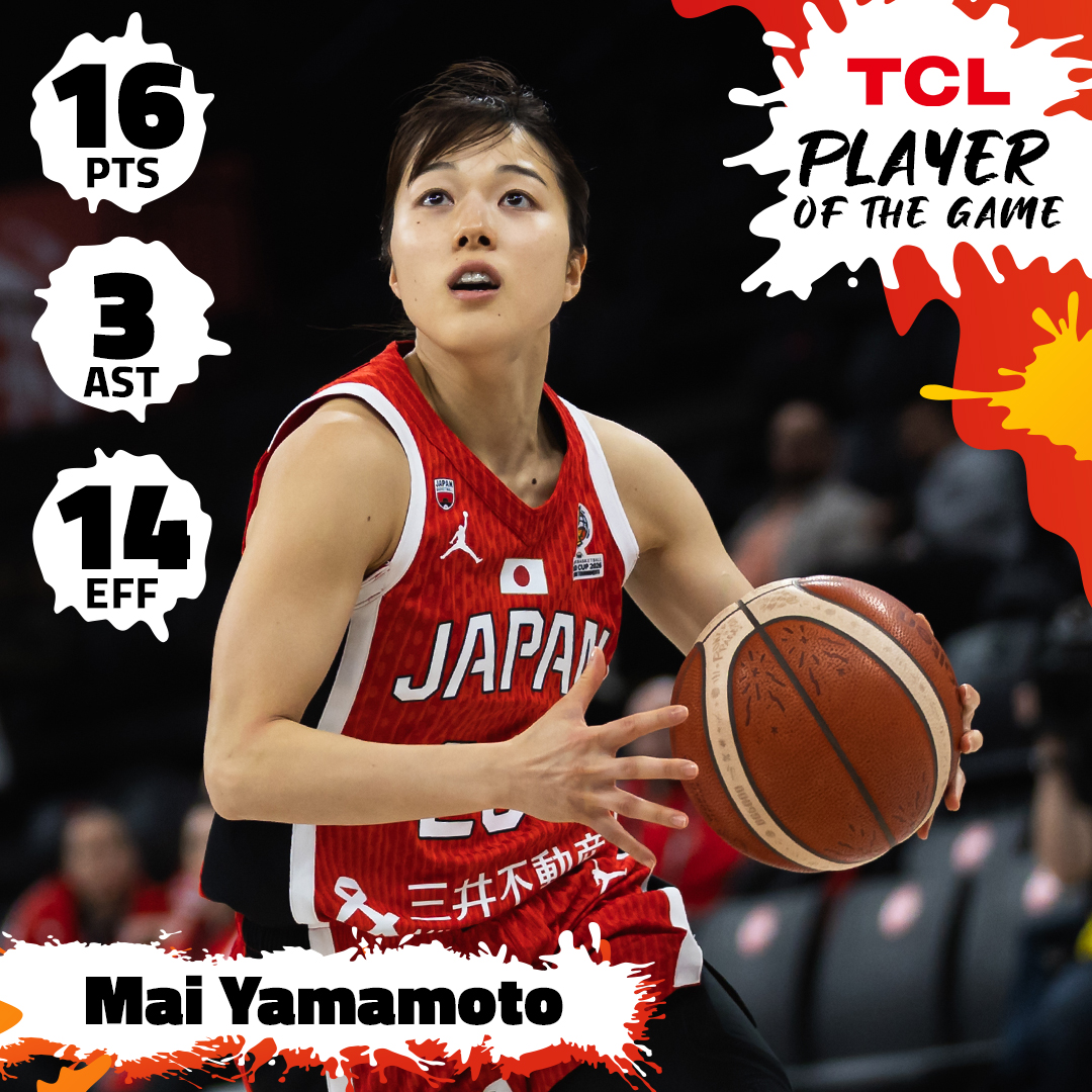 YAMAMOTO-MATIC! ❤️🔥 Japan asked, Mai Yamamoto delivered big time to help her team get the W over Canada! 🔥 #FIBAWWC x #WeOwnTheGame