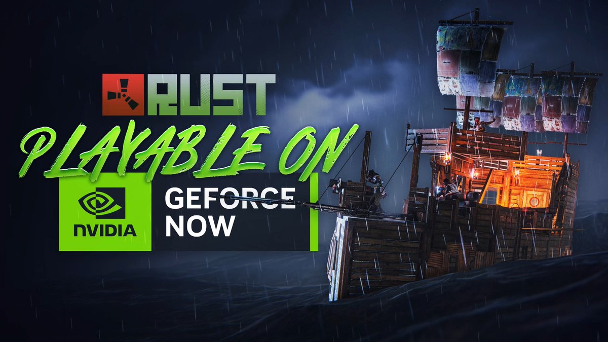 Survive anywhere, raid anywhere. Rust is playable on GeForce NOW. 🌐☢️🖥️