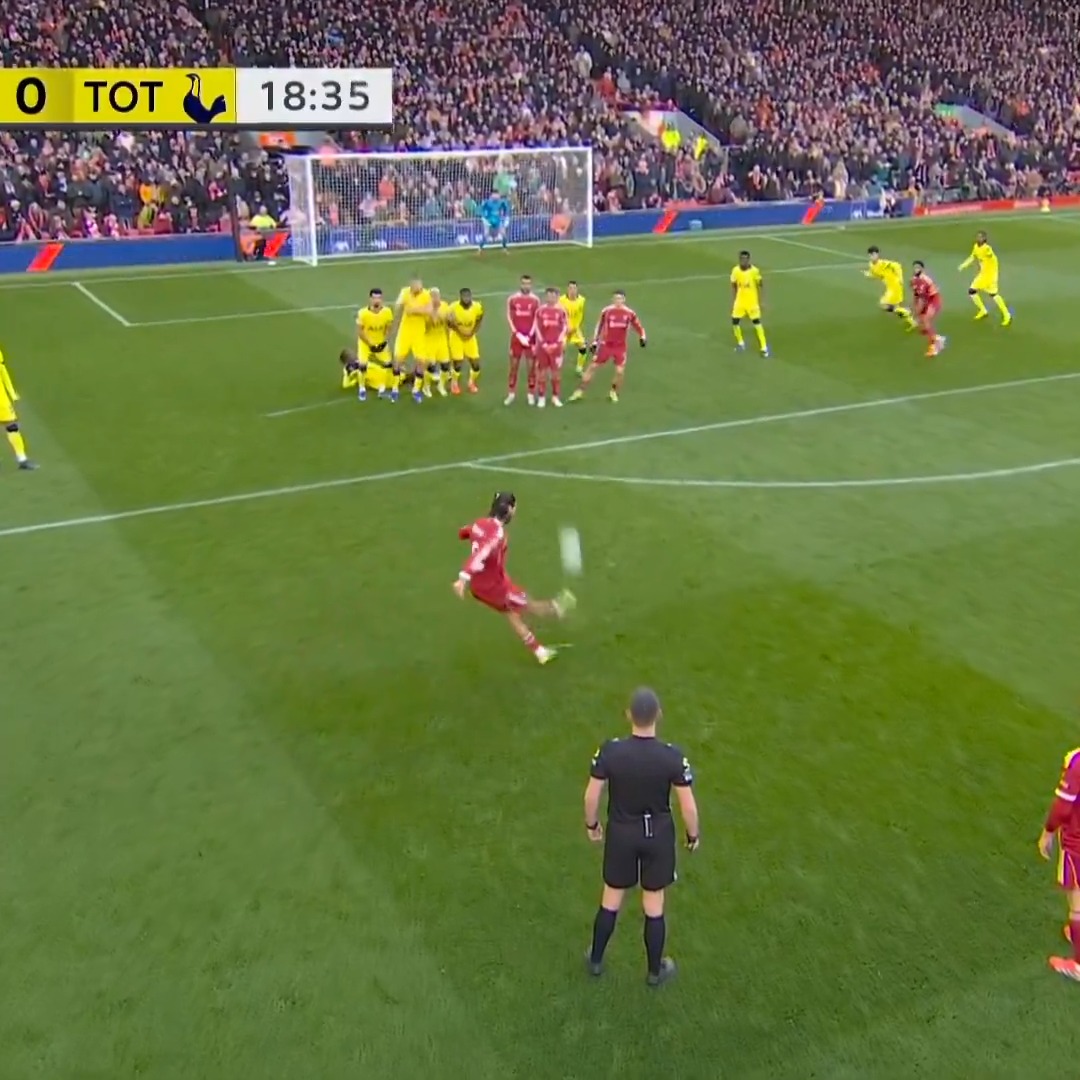 DOMINIK SZOBOSZLAI HAS DONE IT AGAIN. FREE KICK MAGNIFICENCE—FOR THE FIFTH TIME THIS SEASON.