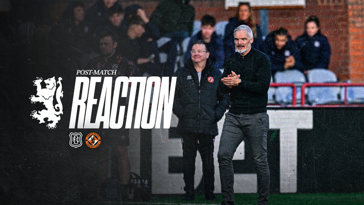 🗣️ Post-match reaction from #DUFC Manager Jim Goodwin following this afternoon's draw with Dundee in the William Hill Premiership