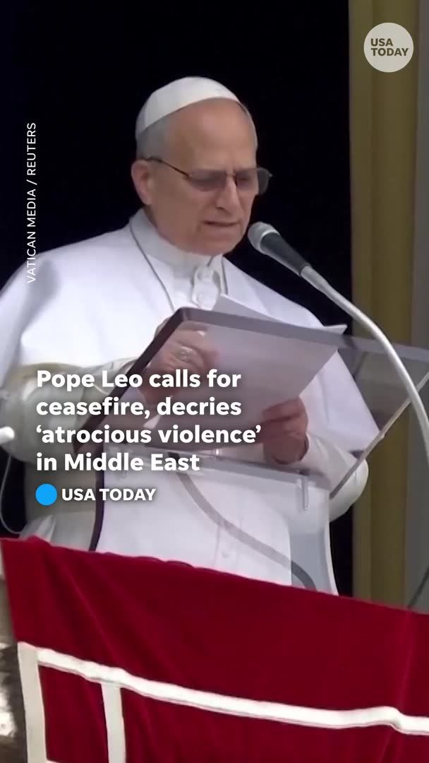 "Let there be a ceasefire, let paths of dialogue be reopened." Pope Leo made an impassioned plea for an immediate ceasefire in the expanding Iran war, criticizing "atrocious violence" across the region.