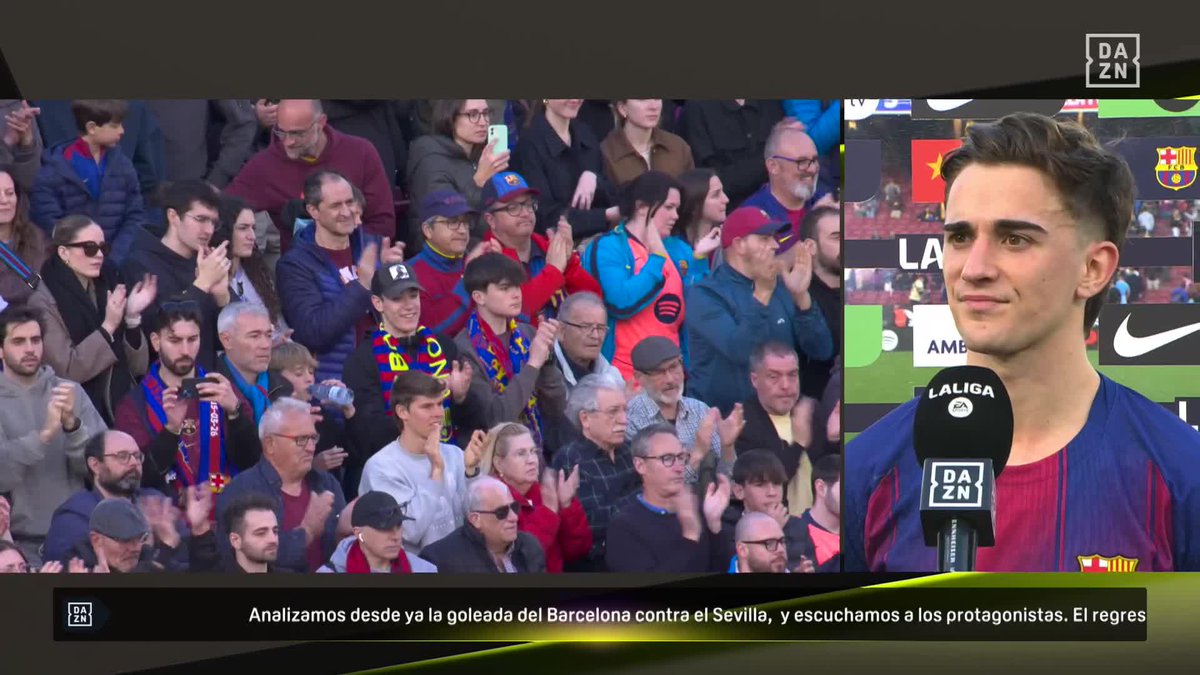 "Flick siempre ha estado conmigo como un padre. Siempre ha confiado en mí a pesar de las dos lesiones graves que he tenido" 🗣️ Gavi y sus bonitas palabras dedicadas a Flick 🥹❤️‍🩹 #LALIGAenDAZN ⚽️