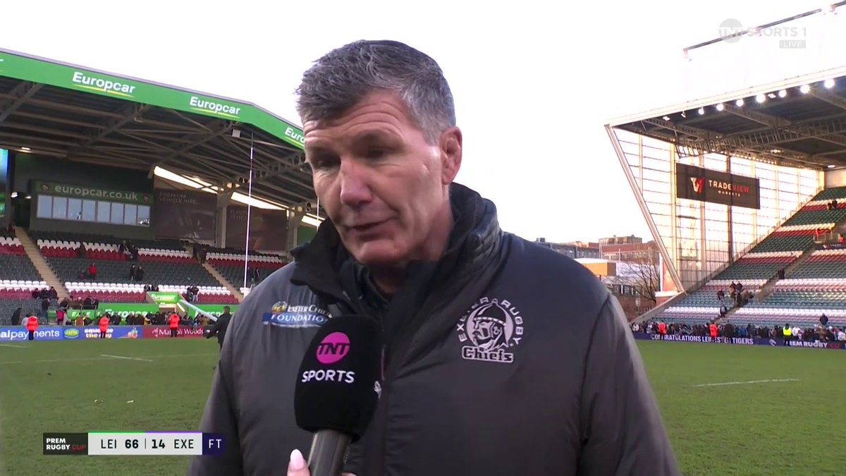 "I have to take responsibility for putting that team on the field." 😳 Rob Baxter reflects on Exeter's PREM Rugby Cup Final loss in Leicester. 📺 TNT Sports & discovery+ UK