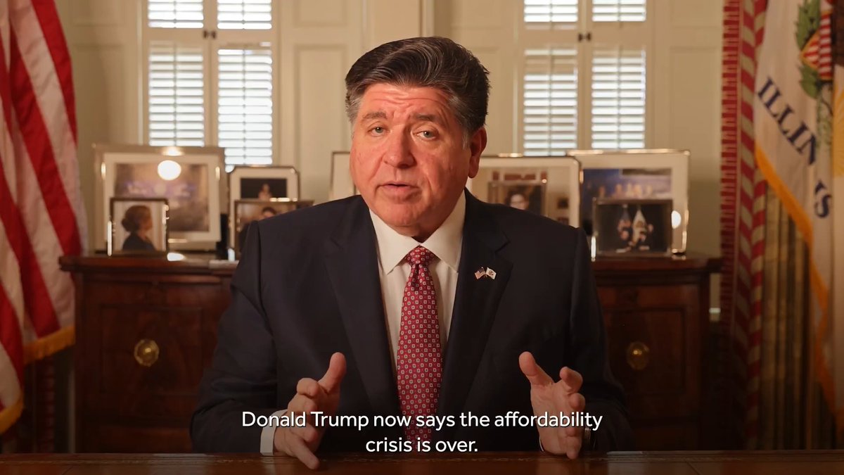 Donald Trump says the affordability crisis is over. Is that how you feel? He might not be focused on helping working families, but we are here in Illinois.