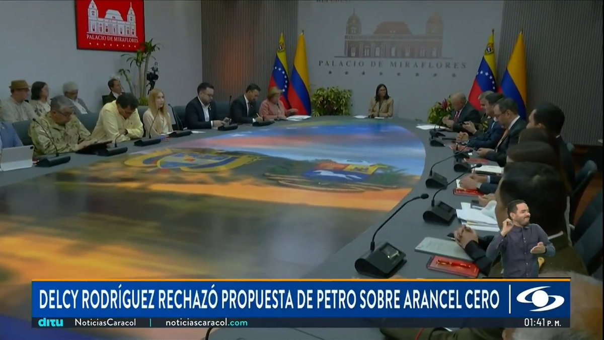 La presidenta encargada de Venezuela, Delcy Rodríguez, rechazó la propuesta del presidente Petro sobre arancel cero. Siga la señal de Noticias Caracol en vivo aquí 👉