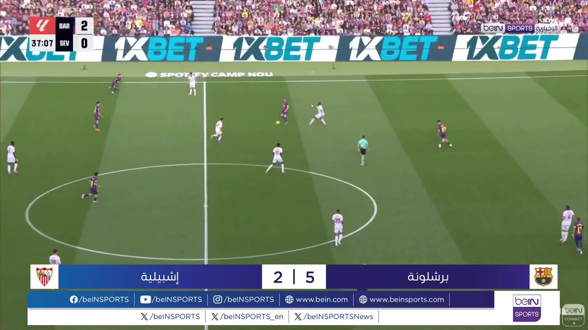 🟣🎥تقرير خاص | ضمن الجولة الـ28 من الدوري الإسباني 🇪🇸حافظ برشلونة على فارق النقاط الـ4 بينه وبين مطارده المباشر ريال مدريد بفوزه على ضيفه إشبيلية 5 - 2 🎙️تقرير | عبد الرحمن عجور Abdelrahman Ajjur