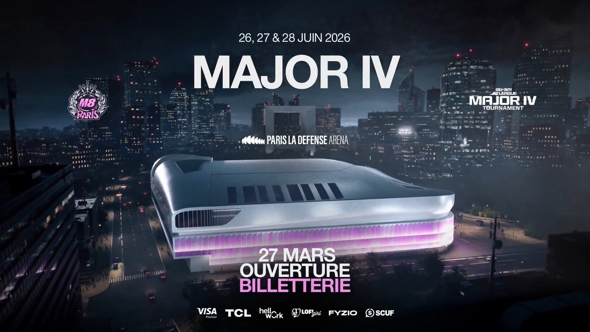 Le plus grand événement Call of Duty du monde aura lieu à Paris ! La billetterie pour La Défense Arena ouvrira le 27 mars