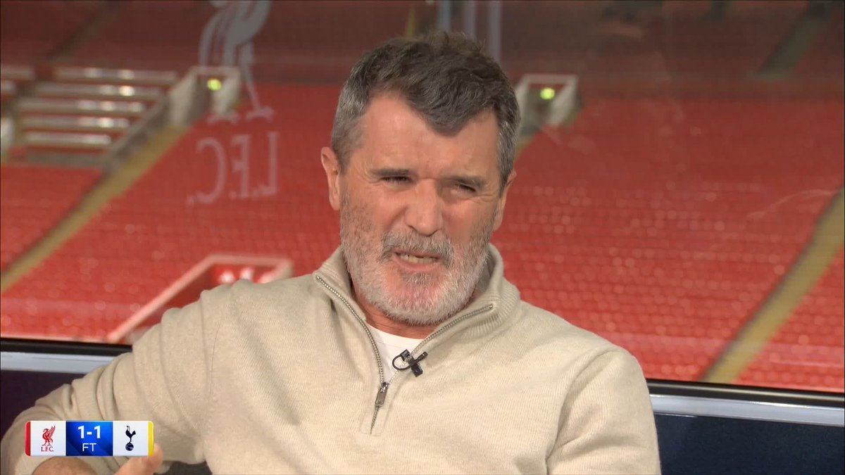 "Defend better!" "The goal they gave away - schoolboy stuff!" Roy Keane was less than impressed by the late goal Liverpool conceded against Spurs 😬