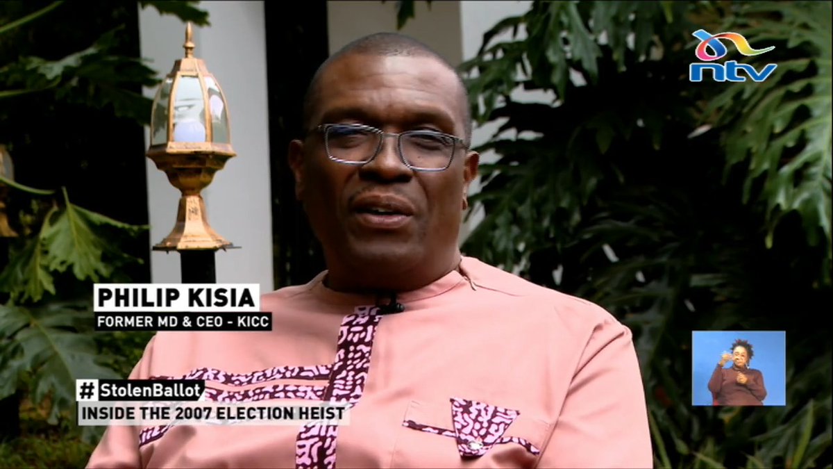 Philip Kisia: A minister called me to switch off lights at KICC, Alfred Mutua called me asking to speak to election chair Kivuitu... #StolenBallot: Duncan Khaemba