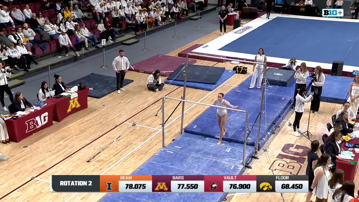 A career-high 9.950 for our Galway girl! Right before St. Patrick's Day too 🇮🇪🇮🇪 📺: B1G+